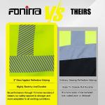 High Visibility Safety Hoodie for Men, ANSI Class 3