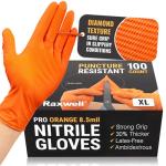 Raxwell Heavy Duty Nitrile Gloves - 100 Count