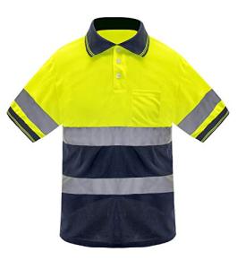 Men's High Visibility Safety Shirt with Pockets