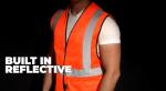 High-Visibility Men's Safety Vest with Reflective Tape