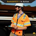 KwikSafety Executive Safety Vest 2 Pack Orange 2XL