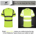 Men's Hi-Vis Class 3 Safety T-Shirt with Pocket