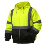 High Visibility Reflective Hoodie Jacket for Men