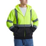 High Visibility Reflective Hoodie Jacket for Men