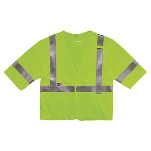 Lime Fire Resistant Safety Vest with Sleeves