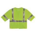 Lime Fire Resistant Safety Vest with Sleeves