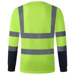 Hi-Vis Long Sleeve Safety T-Shirts for Work 3-Pack