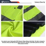Hi-Vis Long Sleeve Safety T-Shirts for Work 3-Pack