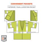 Lime Fire Resistant Safety Vest with Sleeves