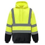 High-Visibility Reflective Safety Hoodie - Yellow