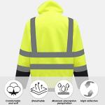 High-Visibility Reflective Safety Hoodie - Yellow