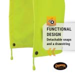 Hi-Vis Waterproof Replacement Hood for Rain Jacket