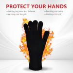 Heat-Resistant Grill Gloves for Safe Cooking