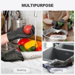 Black Disposable Vinyl Gloves - Food Grade (100 Large)