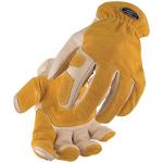 Black Stallion Leather Work Gloves with Reinforced Palm
