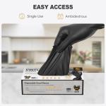 Black Disposable Vinyl Gloves - Food Grade (100 Large)