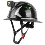 Green Devil Full Brim Hard Hat with Headlight
