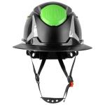 Green Devil Full Brim Hard Hat with Headlight