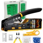 RJ45 Crimp Tool Kit for CAT5/CAT6 Ethernet