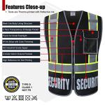 High Visibility Reflective Safety Vest with Pockets
