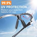 TICONN Anti-Fog Safety Glasses with UV Protection