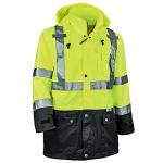Hi-Vis Reflective Rain Jacket for Outdoor Safety