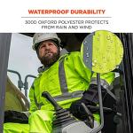 Hi-Vis Reflective Rain Jacket for Outdoor Safety