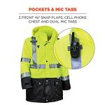 Hi-Vis Reflective Rain Jacket for Outdoor Safety