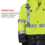 Hi-Vis Reflective Rain Jacket for Outdoor Safety