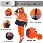 Hi-Vis Waterproof Rain Jacket for Men
