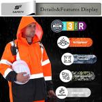 Hi-Vis Waterproof Rain Jacket for Men