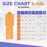 Orange Disposable Coveralls for Men & Women, 5-Pack