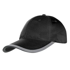 High Visibility Black Baseball Cap for Safety
