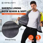 Men's High Visibility Fleece Hoodie for Safety