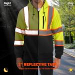 Men's High Visibility Fleece Hoodie for Safety