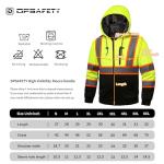Men's High Visibility Fleece Hoodie for Safety