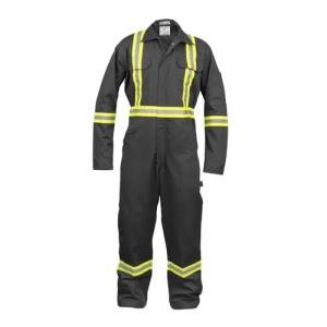 Hi Vis Cotton Coverall with Leg Zipper - 4XL