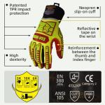 High-Visibility Anti-Impact Safety Work Gloves