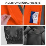 Hi-Vis Waterproof Safety Jacket for Men, XL