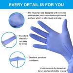 Disposable Nitrile Exam Gloves 1000 PCS - Ice Blue