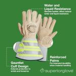 Horsehide Leather Lineman Gloves with Reflective Cuff