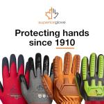 Horsehide Leather Lineman Gloves with Reflective Cuff