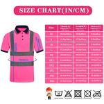 High Visibility Pink Safety Polo Shirt for Women