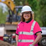 High Visibility Pink Safety Polo Shirt for Women
