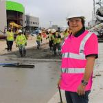 High Visibility Pink Safety Polo Shirt for Women