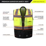 High Visibility Safety Vest with Reflective Straps