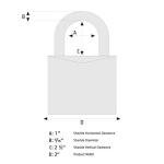 ABUS Solid Brass Combination Padlock with Long Shackle