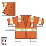 Ergodyne Hi-Vis Reflective Safety Vest with Pockets