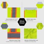 High Visibility Reflective Safety T-Shirt, 3-Pack