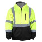 Men's High Visibility Reflective Safety Hoodie Jacket